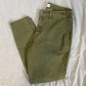 Studio Blue Sophia Skinny Utility Pocket Pant Olive